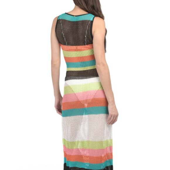 NWT PQ SWIM Shiloh Crochet Multicolor Cover-up Dress Size XS/S - Picture 5 of 8